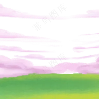 卡通绿色草原PNG下载,免抠元素