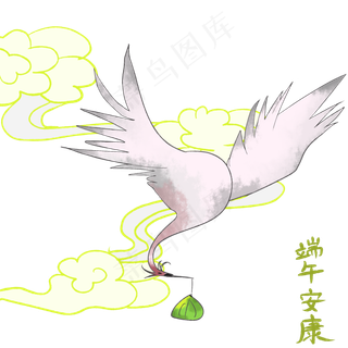 仙鹤粽子端午节