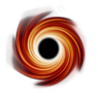 黄色黑洞,免抠元素