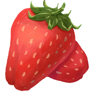 两颗大草莓