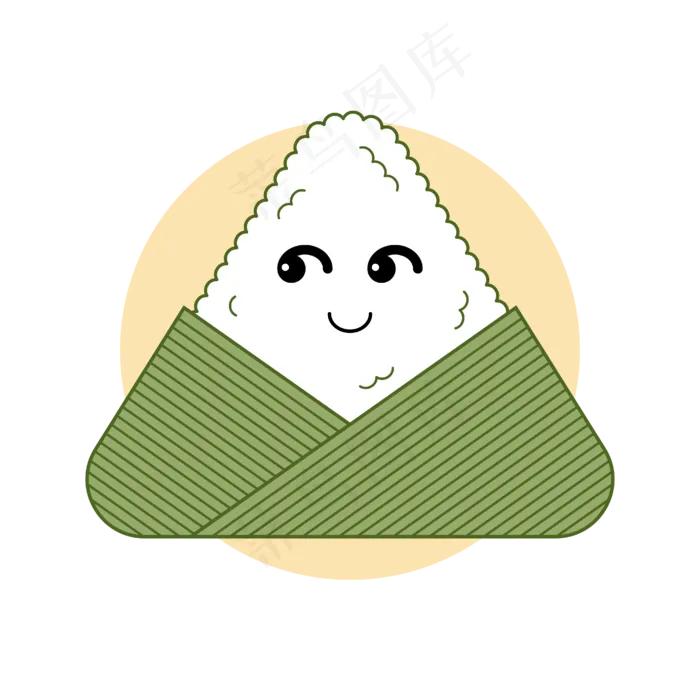 端午节可爱粽子(4167*4167px 300 dpi )ai矢量模版下载