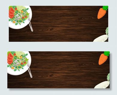 黑色质感素食主义零食banner