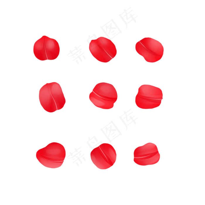 玫瑰花瓣(2000X2000(DPI:300))psd模版下载