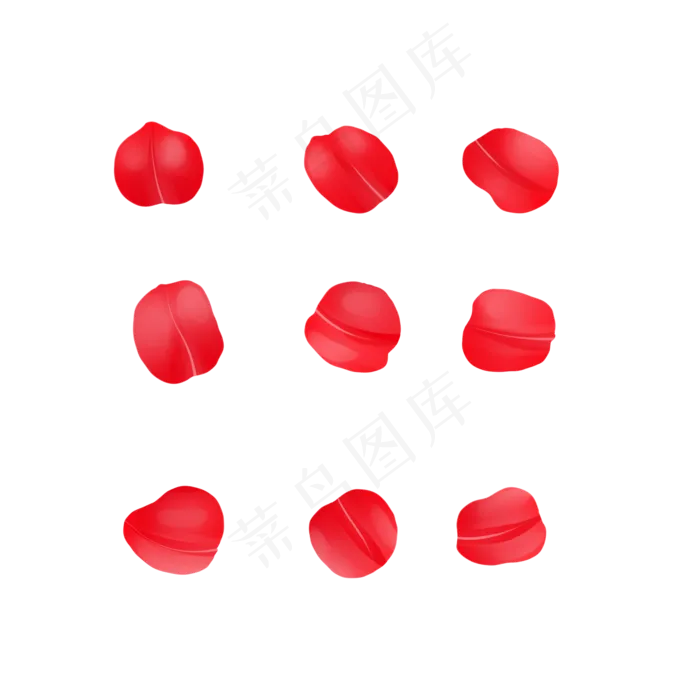 玫瑰花瓣(2000X2000(DPI:300))psd模版下载