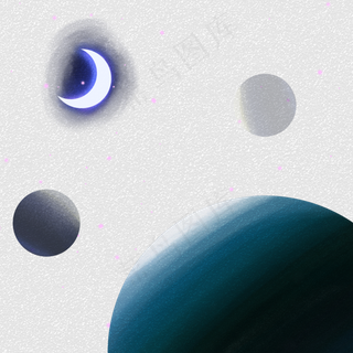 星球银河梦幻星空,免抠元素