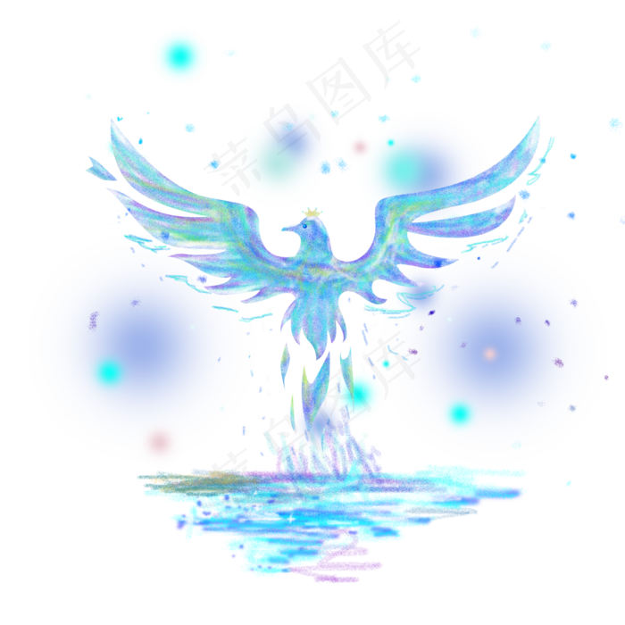 梦幻鸟png下载,免抠元素(3000*3000px 300 dpi )psd模版下载
