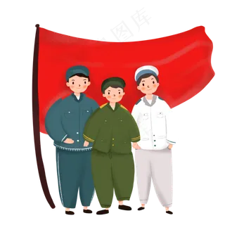 创意军人卡通形象设计元素