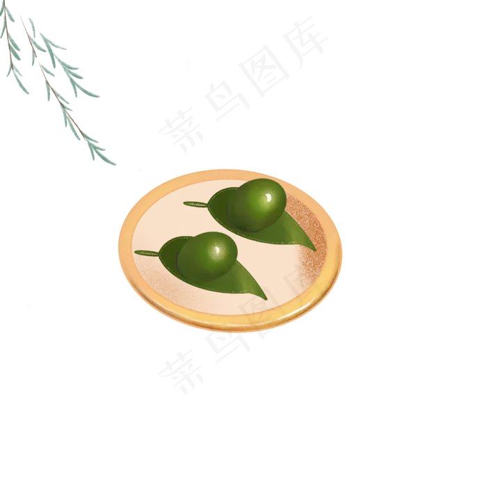 二十四节气青团手绘(2500X2500(DPI:300))psd模版下载