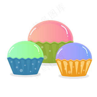 矢量卡通手绘甜品甜点