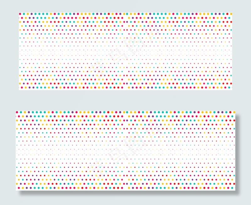 彩色几何点状渐变纹理banner背景