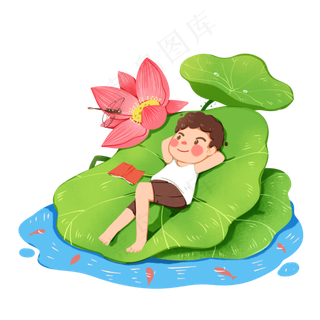 夏至大暑小暑夏天二十四节气,免抠元素