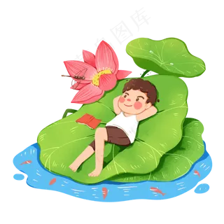 夏至大暑小暑夏天二十四节气,免抠元素