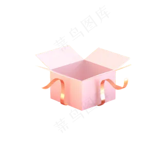 彩色创意立体盒子元素,免抠元素