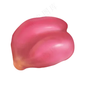 单片漂浮的玫瑰花瓣PNG