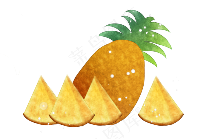 菠萝凤梨水果鲜果甜蜜夏日金黄P