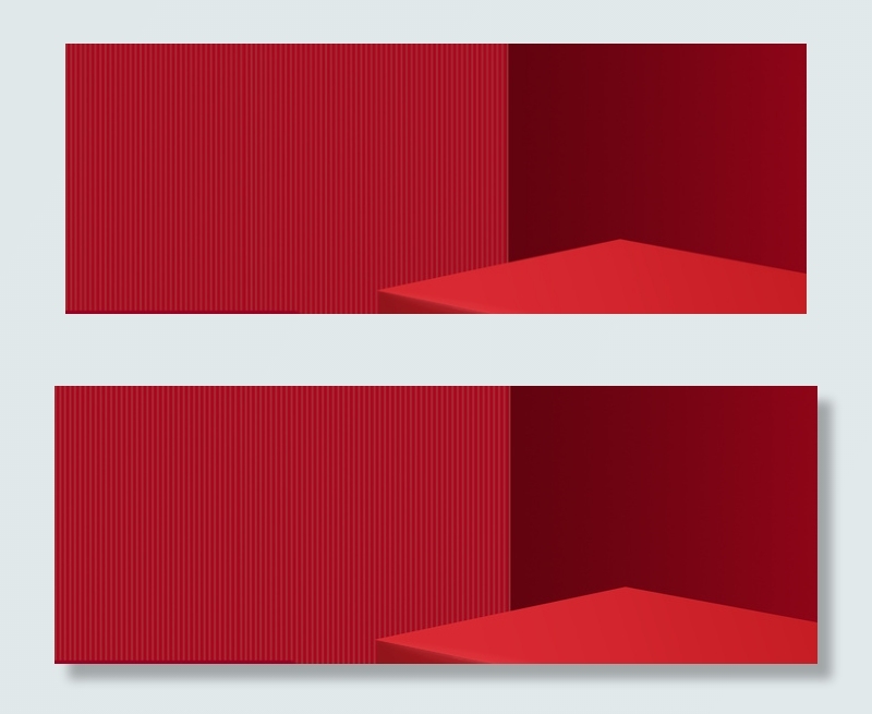 简约红色口红化妆品海报psd