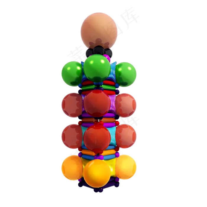 立体气球树png图(2000X2000(DPI:300))psd模版下载