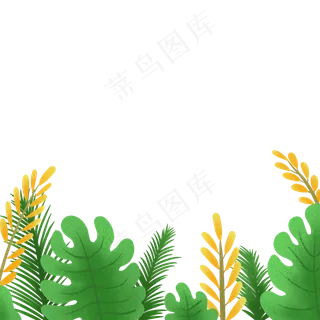 清新春天花草树木png免抠图