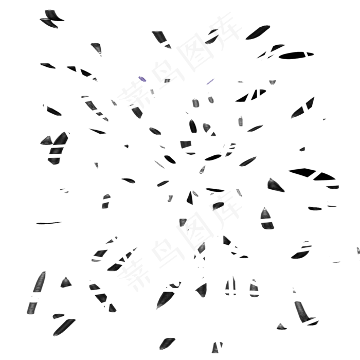 碎片漂浮,免抠元素(2000*2000px 300 dpi )psd模版下载