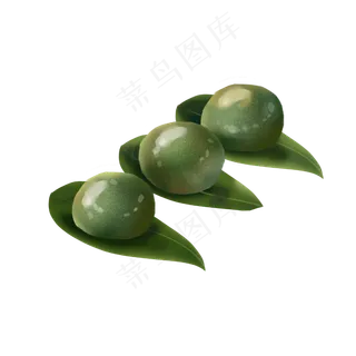 清明节食物三个青团