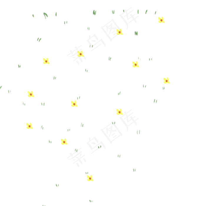 卡通鲜花草地下载