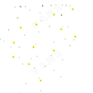 卡通鲜花草地下载
