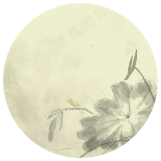 中国风古典风格古风水墨花鸟矢量,免抠元素 中国风古典风格古风水墨花鸟矢量,免抠元素