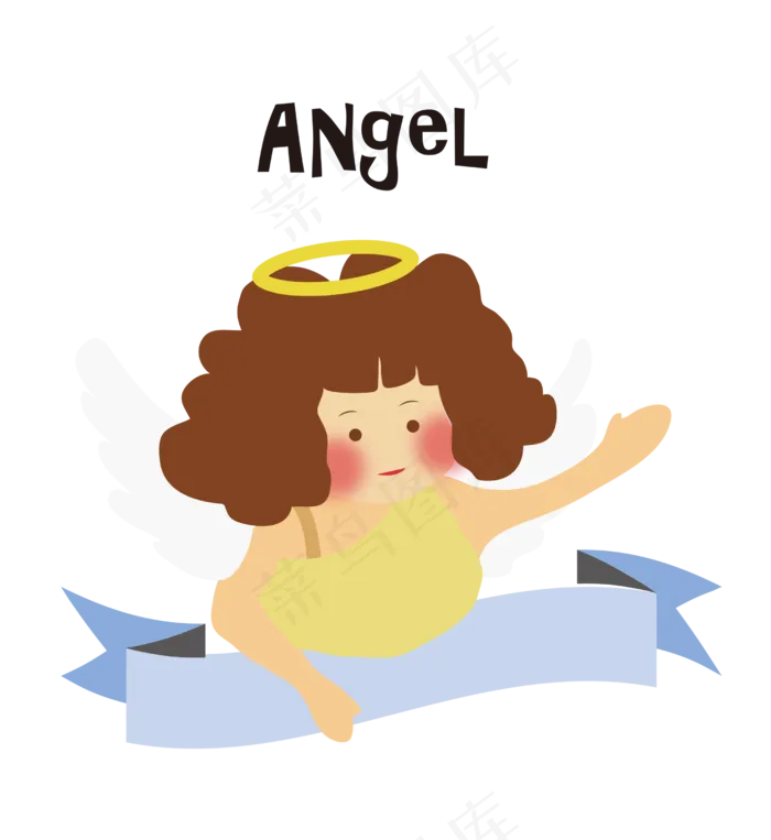 圣诞节唯美天使Png免费下载,免抠元素(3000X3000(DPI:300))