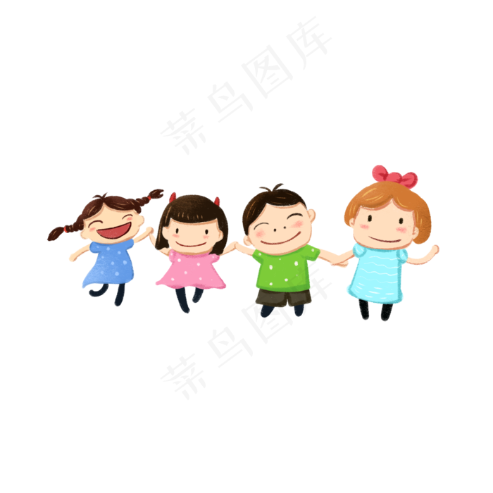 六一61儿童节卡通可爱小孩儿童手,免抠元素