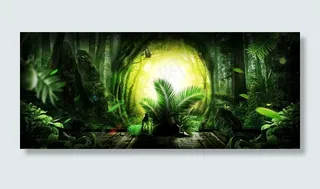 梦幻舞台原始森林