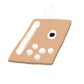 粘板上的汤圆卡通png素材,免抠元素 粘板上的汤圆卡通png素材,免抠元素