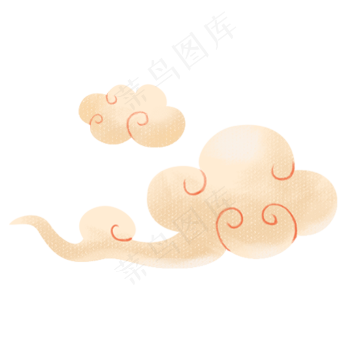 春节一片祥云免抠图