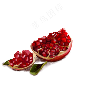 秋冬水果红色石榴果粒