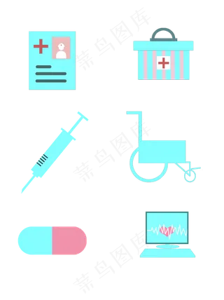 PS医疗图标素材,免抠元素