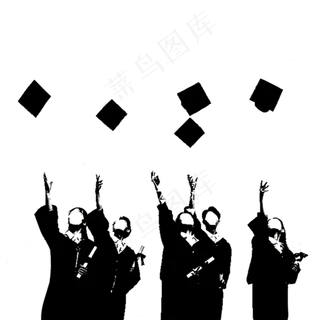 青春背影黑白欢呼