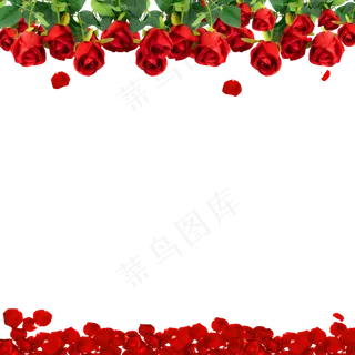 情人节玫瑰边框