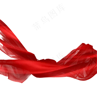 红色飘带,免抠元素