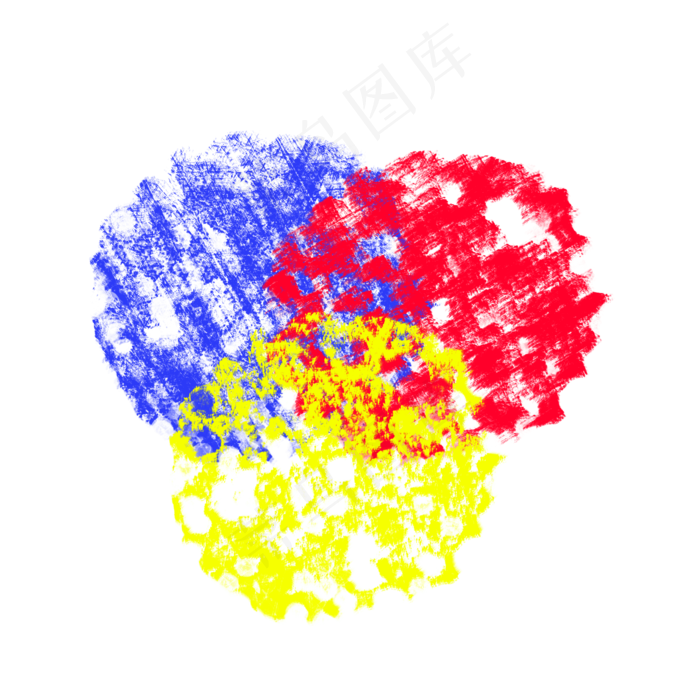 红黄蓝三原色颜料喷溅油漆蜡笔喷(2000X2000(DPI:300))psd模版下载