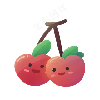 夏日Q版表情樱桃 夏日Q版表情樱桃