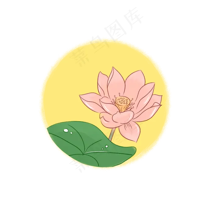 中秋节荷花月色可商用元素(2000X2000(DPI:299))psd模版下载