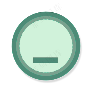 绿色圆形展示