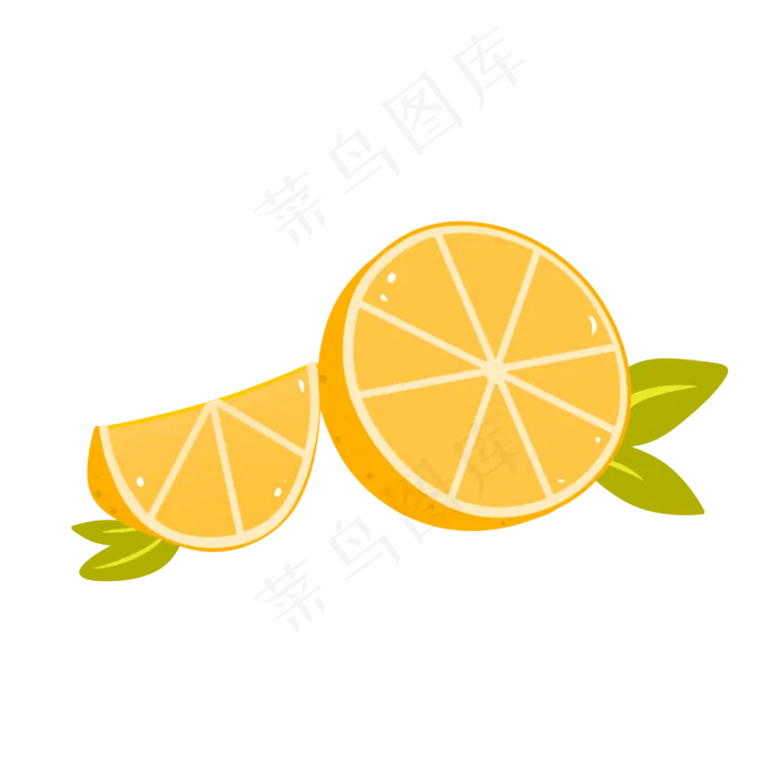 可爱美味橙子切开(3000X3000(DPI:299))psd模版下载