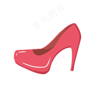 三八妇女节红色高跟鞋,免抠元素