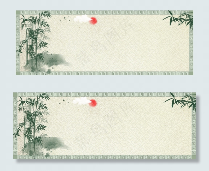 竹子复古中国风边框