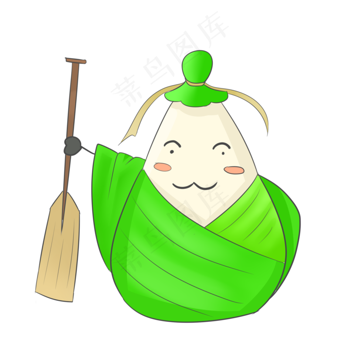 端午可爱粽子拟人图案(2000X2000(DPI:299))psd模版下载