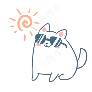 戴着墨镜的小萨摩