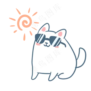 戴着墨镜的小萨摩