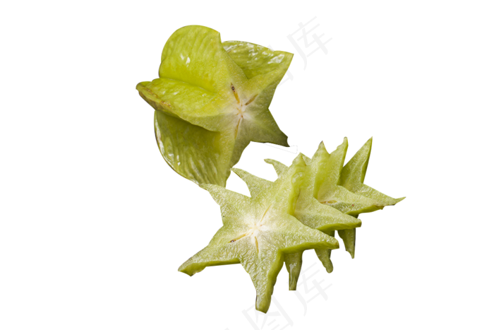 切开的杨桃水果食物