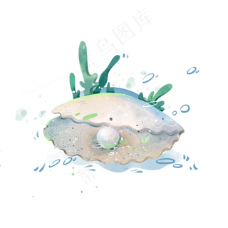 珠宝珍珠海洋贝类蚌珠PNG,免抠元素