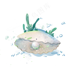 珠宝珍珠海洋贝类蚌珠PNG,免抠元素